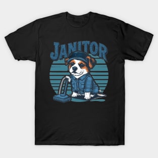 janitor dog T-Shirt